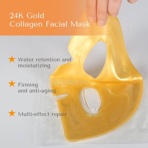 Hydra Face lift Gold Aloe Extract Collagen Facial Mask - Picture 12 of 16